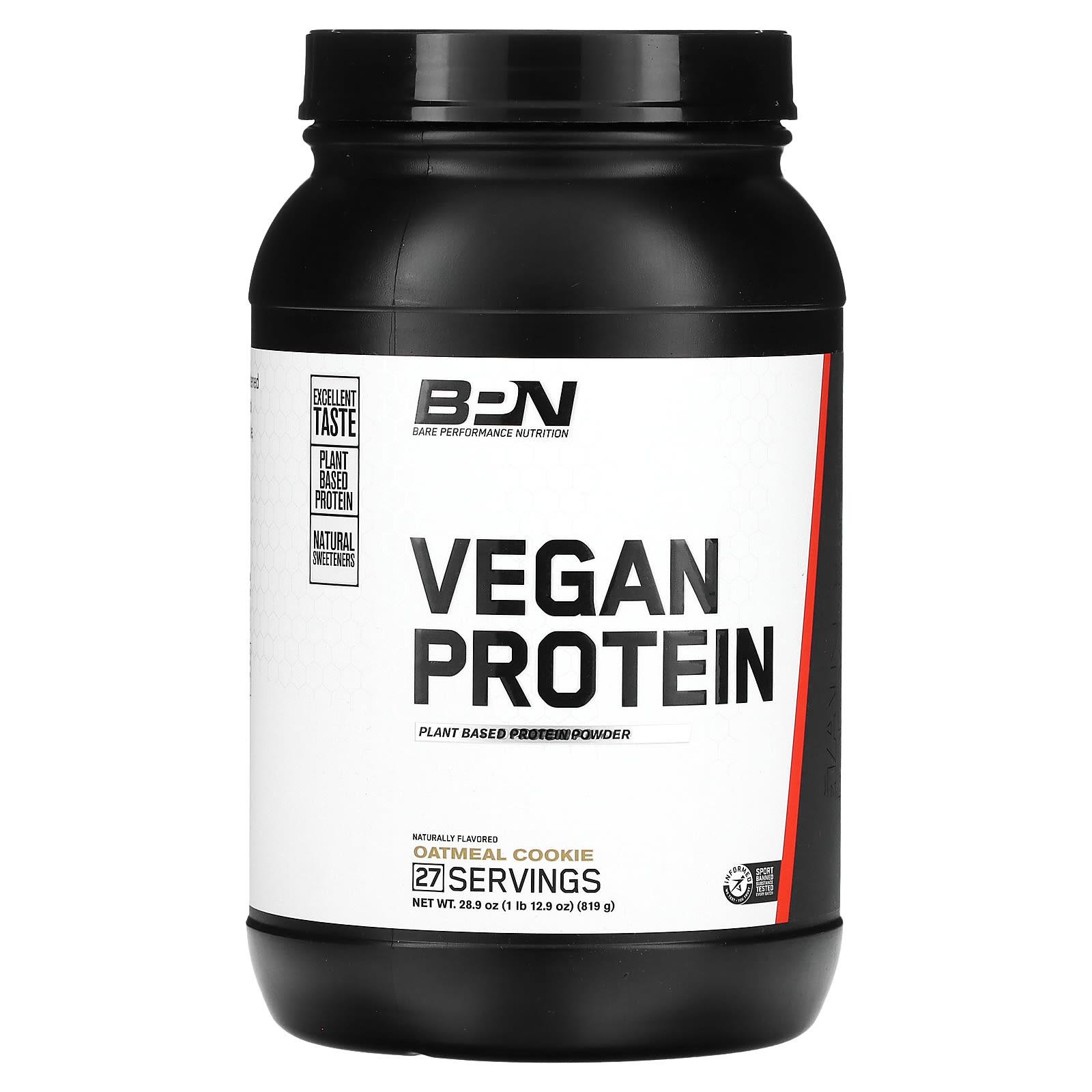

BPN, Vegan Protein, Oatmeal Cookies, 1 lb 12.9 oz (819 g)