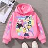 KPop Demon Hunters Cute Print Boys Girls Hooded Sweatshirt Children's Fall and Winter Casual Fashion Warm Pullover Sweatshirt