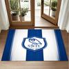 Sheffield Wednesday Design Crystal Velvet Rug Soft Decorative Mat for Bedroom Entrance