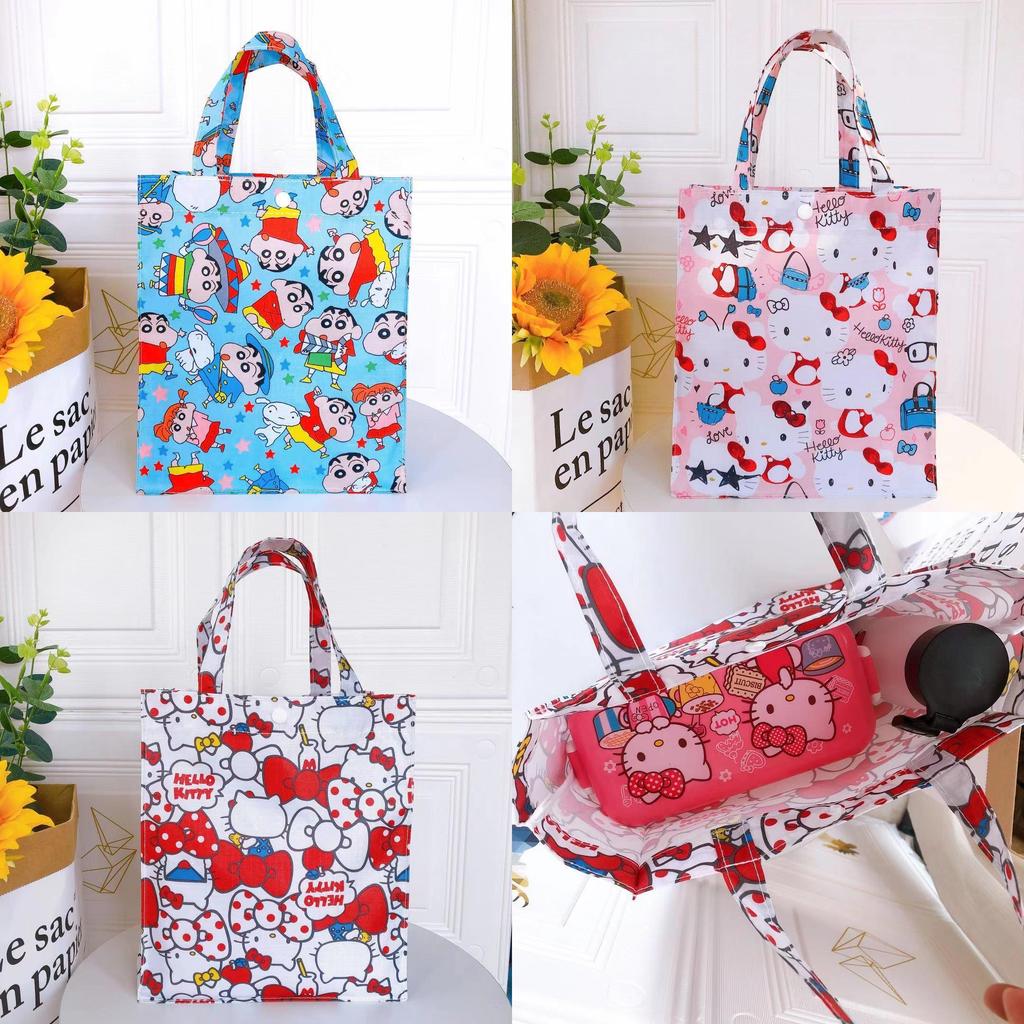 Shin Chan Cartoon Lunch Bag With Multipurpose Storage For Kids And Teens