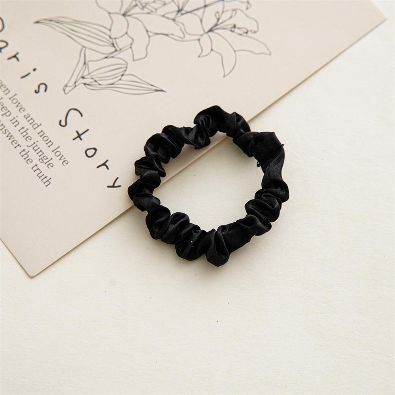 Satin Fabric Scrunchie Set for Women - Elastic Hair Tie Accessories