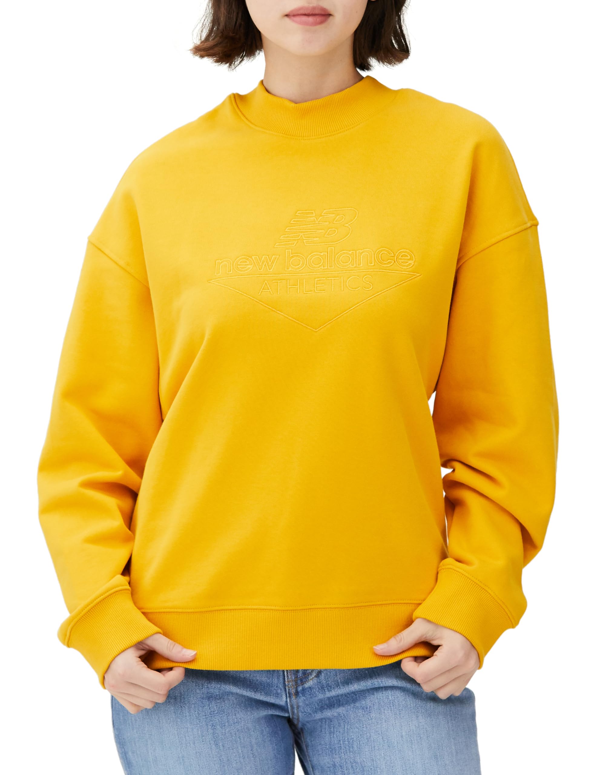 

Sweat NB Athletics Mock Neck Sweat Crew WT33509 WT33509 VGL L [New Balance] Women s (Varsity Gold)