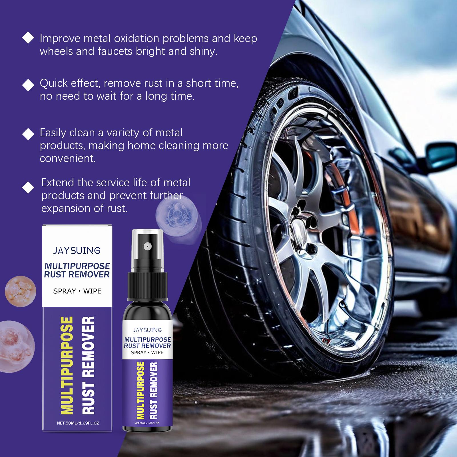 

Средство для удаления ржавчины с металла Многофункциональное средство для восстановления автомобильных дисков Спрей для удаления ржавчины Детейлинг автомобиля Спрей для обслуживания 50 ML