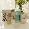 Kids' Wooden Kitchen Pretend Play Set with Oven, Toaster & Waffle Toys