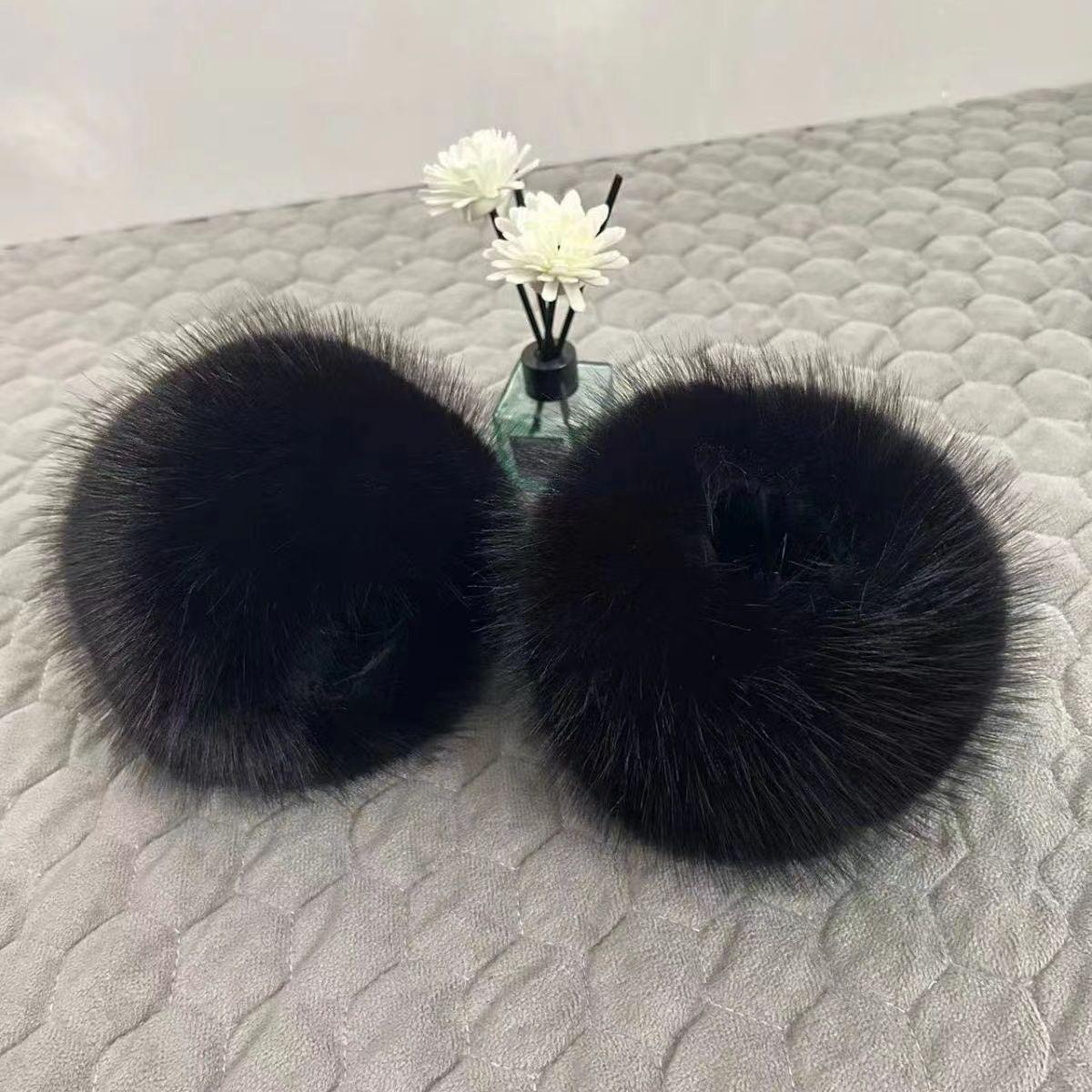 

Осень-зима женские теплые искусственные меховые перчатки из лисьего меха для рук, запястья, манжеты, перчатки, аксессуары, украшения Sleeves