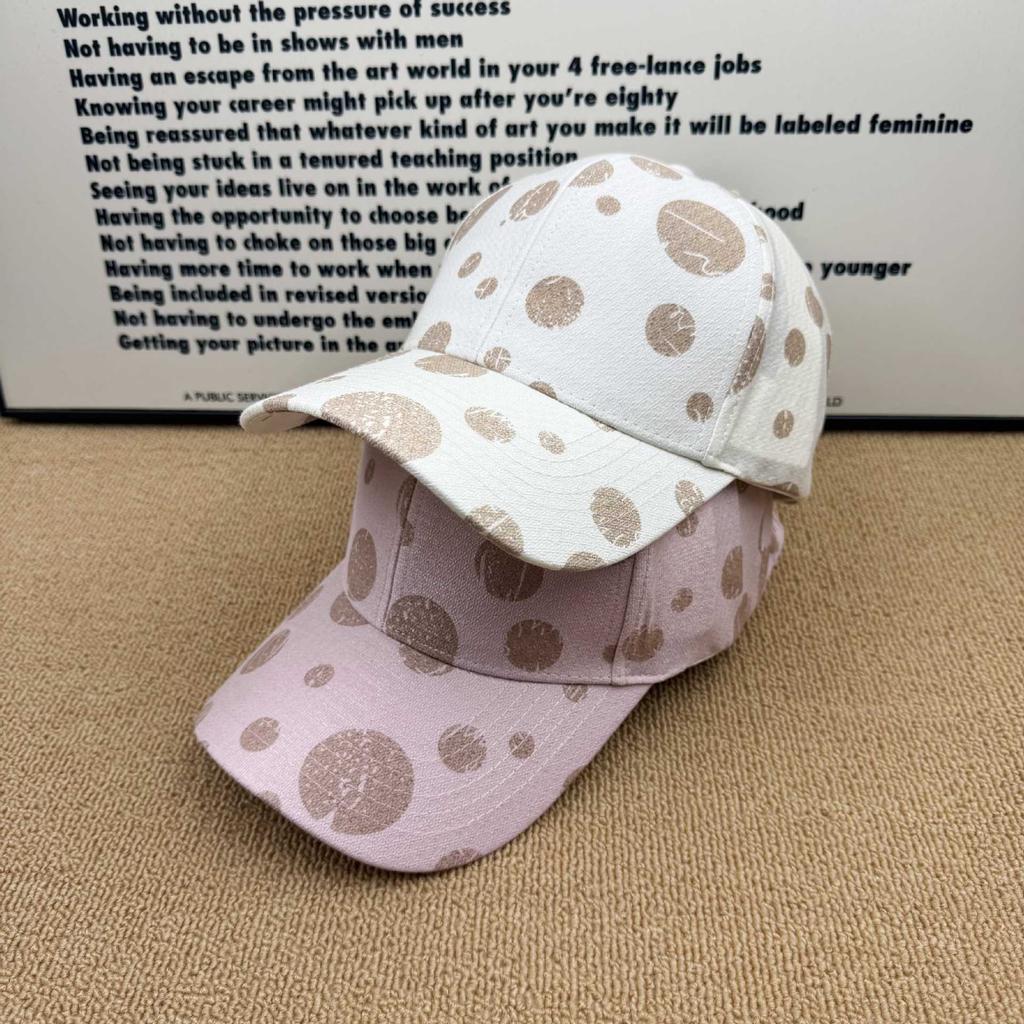 Ins Style Old Polka Dot Cap Men's and Women's Retro Sun Hat Casual Versatile Face Small Baseball Cap