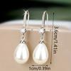 Water Droplet Pendant, Oval Pearl Earrings, Earrings, Light Luxury, High-End, Fashionable And Versatile Gift
