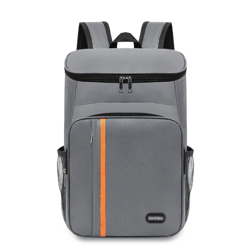 Men's Double Shoulder Casual Backpack - High-End, Insulated, Large Capacity, Lightweight, Thickened, Water-Repellent Travel and Picnic Bag