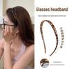 Koreanisches Retro-Stirnband mit Leopardenmuster, vielseitig, dünn, mit rutschfestem U-förmigen Haarclip für Damen