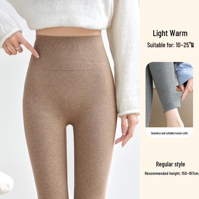 

High-Waisted Velvet Base Layer Pants for Women – Warm, Stretchy, Slimming, and Leg-Lengthening Winter Wear M