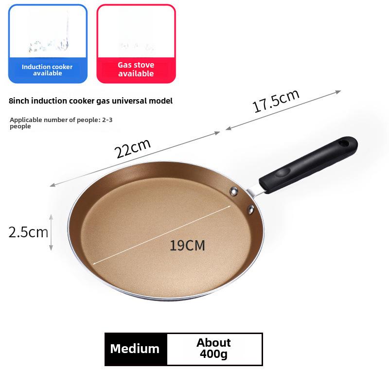 Antihaftbeschichtete Pfannkuchen- und Omelettpfanne aus Aluminium