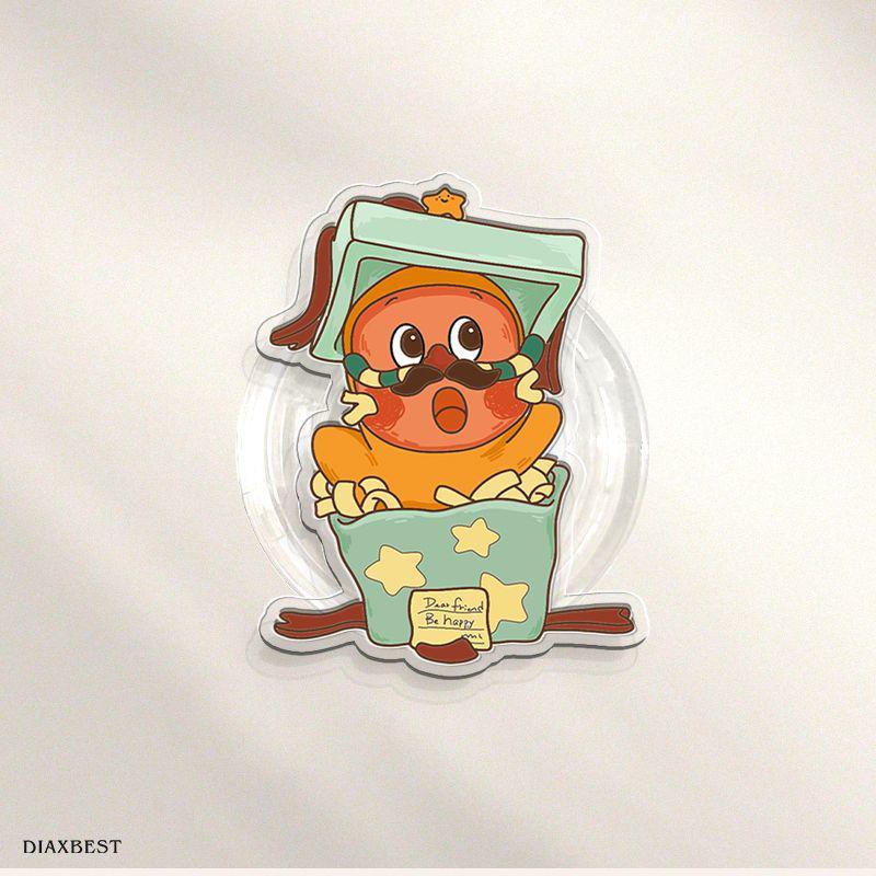 Star People Retractable Rotatable Phone Stand: Cute, Funny, Adhesive Airbag Support for Desk and Drama Watching.