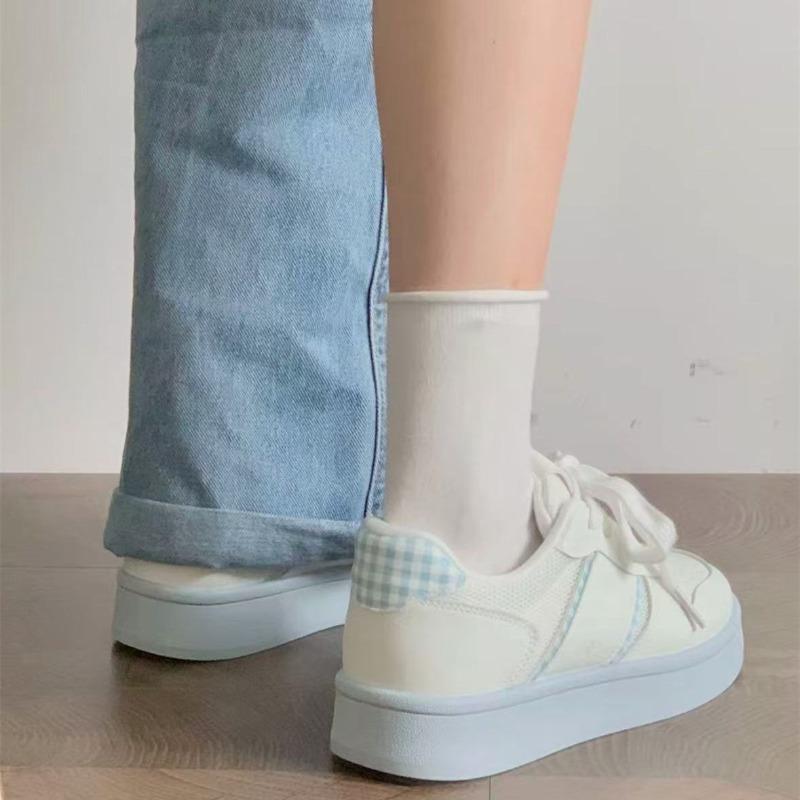 Versatile niche board shoes women's new summer platform white shoes mesh breathable bread shoes