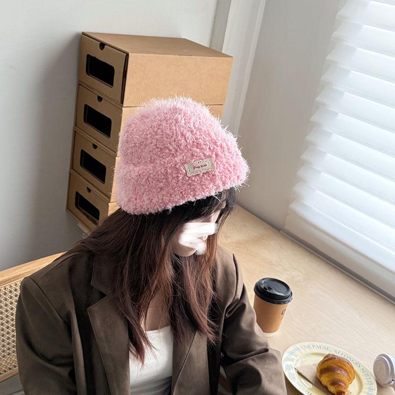 Bright Color Knitted Scarf and Hat Set - Solid Winter Warm 2-Piece for Women