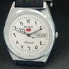 JAPAN VINTAGE REFURBISHED SEIKO 5 AUTOMATIC 6309A MENS WHITE WATCH a442589-1