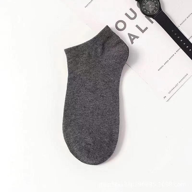Men's Summer Cotton Short Socks - Breathable, Sweat-Absorbent Mesh Sports Socks