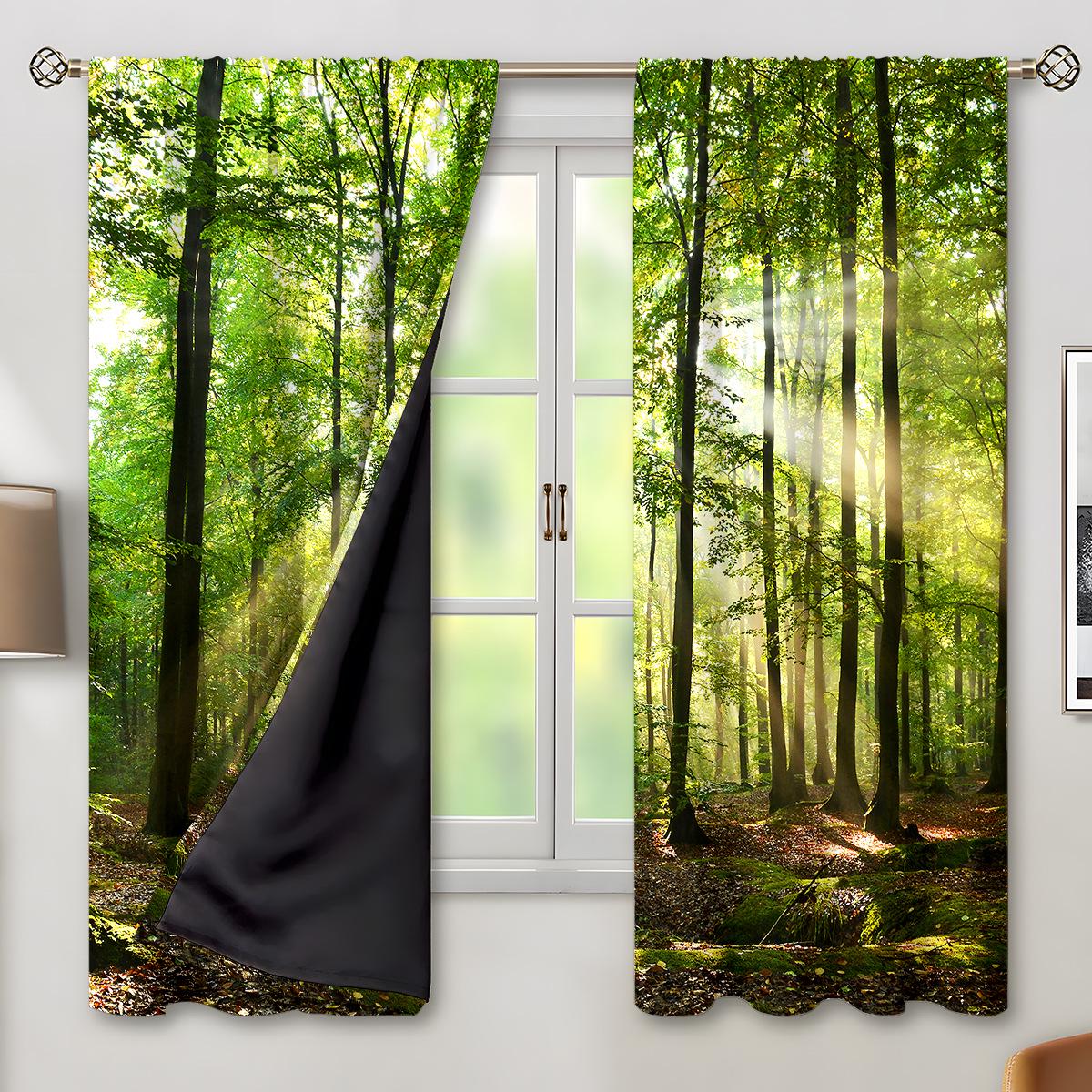 

Персонализированные шторы блэкаут с 3D цифровой печатью 2024 Width 2.3m Height 2.7m Pair