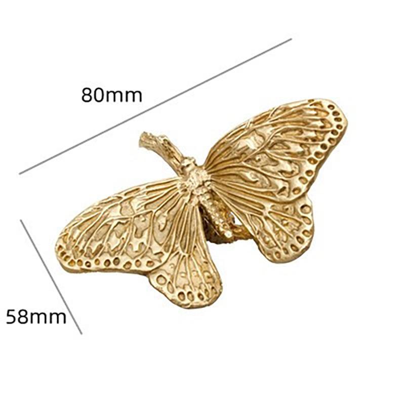 

Латунь, Форма бабочки, Ручка для ящика, дверцы шкафа, гардероба, шкафа, винного шкафа, обувного шкафа, Ручка, Медное искусство Pack of 1