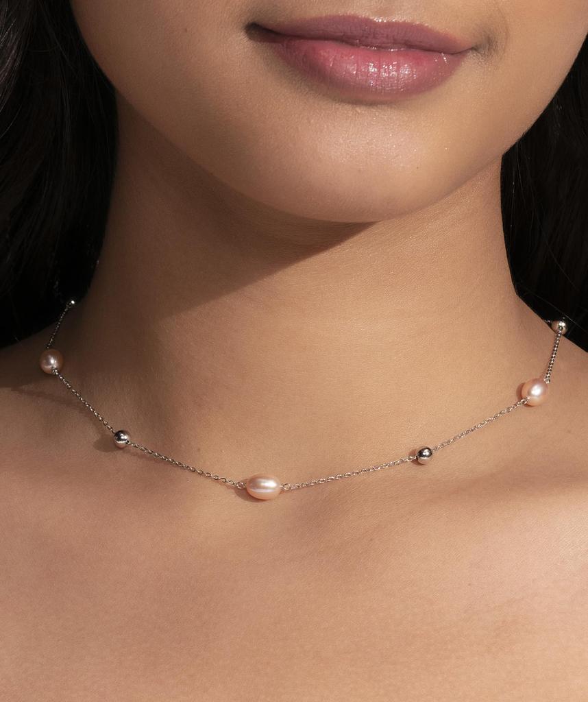 Olivia Burton Trend by the Sea Pearl Beads Silver Authentic 24100201 Necklace, Imported, Women's,