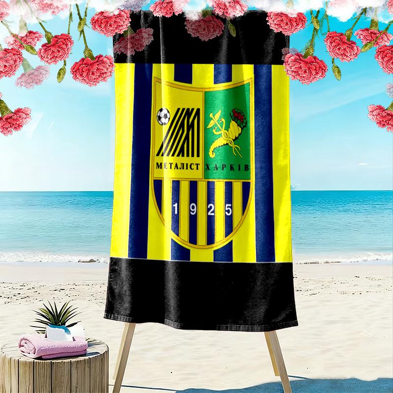 Asciugamano da Spiaggia Stampa Metalist Kharkiv, Asciugamano Grande Morbido Asciugatura Rapida per Spiaggia Campeggio Nuoto