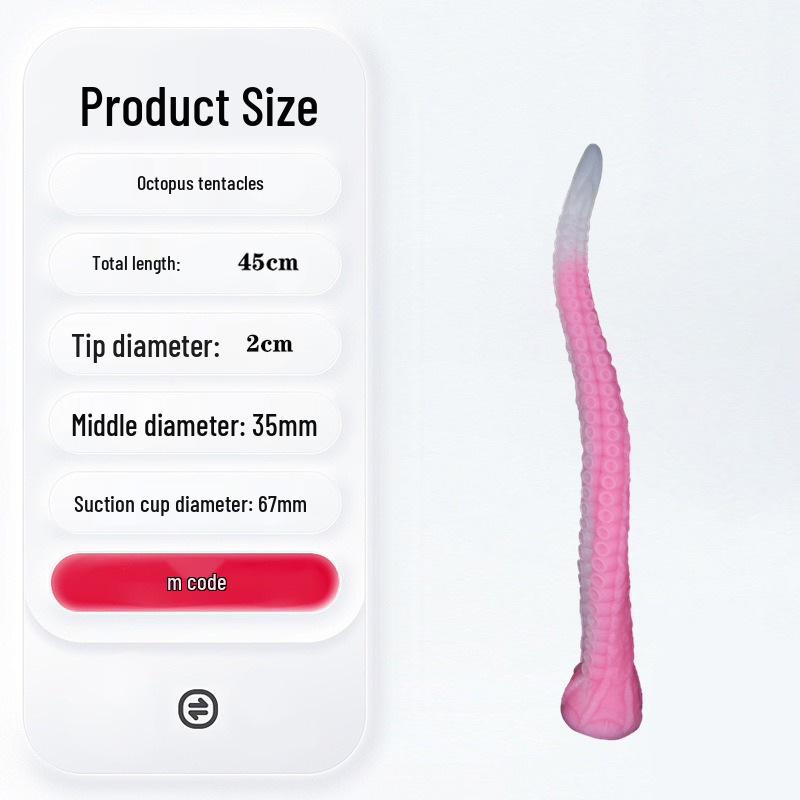 Octopus Silicone Anal Plug: Suction Cup Training Dilator & Whip