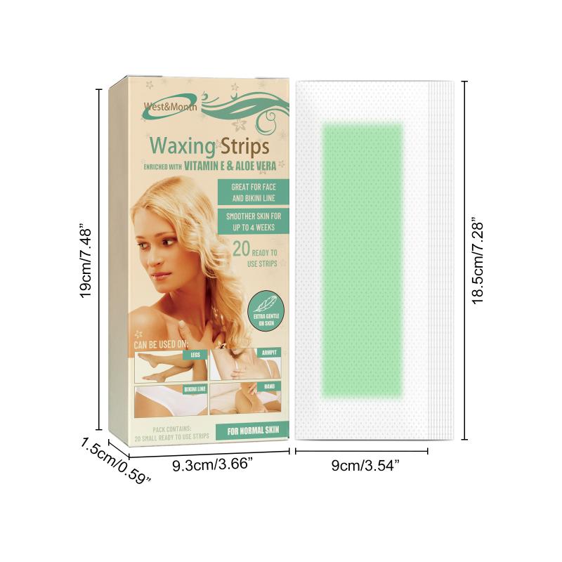 Hair Removal Wax Strips Quick Gentle Hair Removal No Dark Spots Waxing Strips For Legs Arms Underarms Face Easy Use