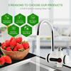 ATWFS Rubinetto Acqua Calda Elettrica Istantanea Rubinetto Acqua Calda e Fredda per Cucina 220V 3000W