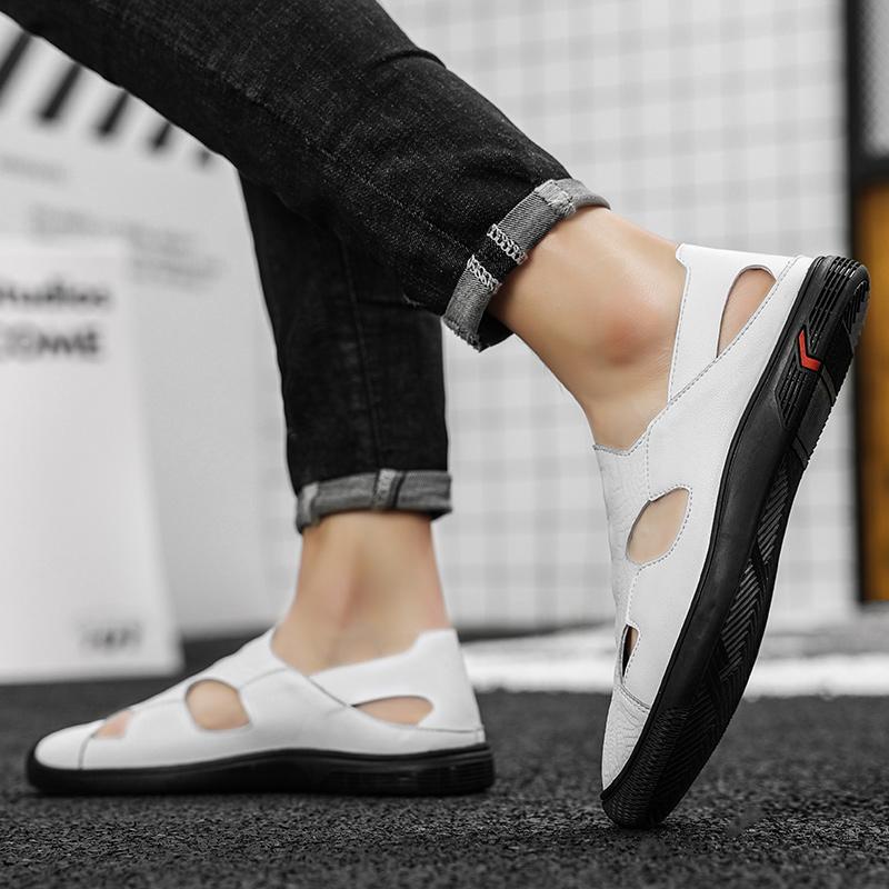 Men Casual Leather Loafers Spring Summer Hollow Shoes Driving Shoes Designer Loafers Mens Moccasins Flats Slip On Office Shoes