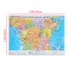 Political Distribution of Africa Map Near The Equator In Russian Language Map Canvas Painting Wall Art Poster Home Decoration