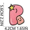 Animated Kitten Embroidery Cloth Sticker, Clothes Bag Decoration, Puppy Letter Computer Embroidery Label, English Letter Patch Sticker