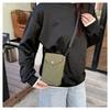 Literary small fresh and light nylon cloth messenger mobile phone bag women's casual versatile mini cute small square bag