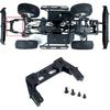 RCLIONS Front&Rear Bumper Mount Stand CNC Aluminum Alloy for AXIAL SCX10 II 90046 1/10 RC Crawler Car Upgrades