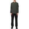 Stone Island Logo Crew Neck Pullover Sweater Men sweater Yellow Green 7715526A1V0058