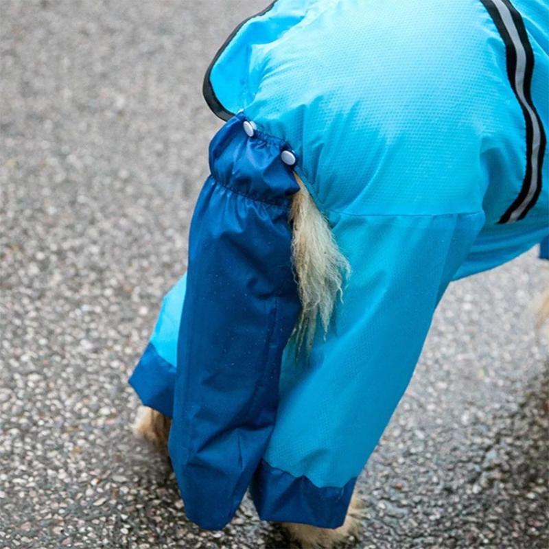 Impermeabile per Border Collie a Forma di Squalo Poncho Pioggia per Cani Grandi Husky Abbigliamento Impermeabile a Quattro Zampe per Esterno