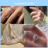 Elegant Geometric Style Colorful Zirconia Adjustable Ring For Trendy Womens Fashion