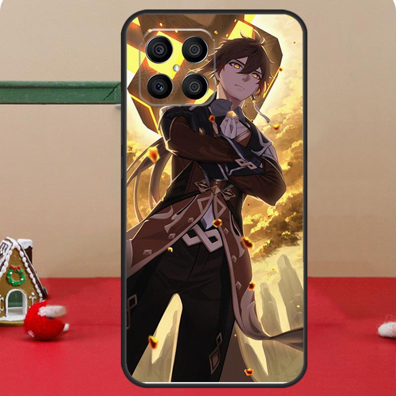 zhongli genshin impact Case For Honor Magic 8 7 6 Pro Honor 200 400 70 90 Lite X8c X8b X9a X9b X9c X9d Win RT Coque