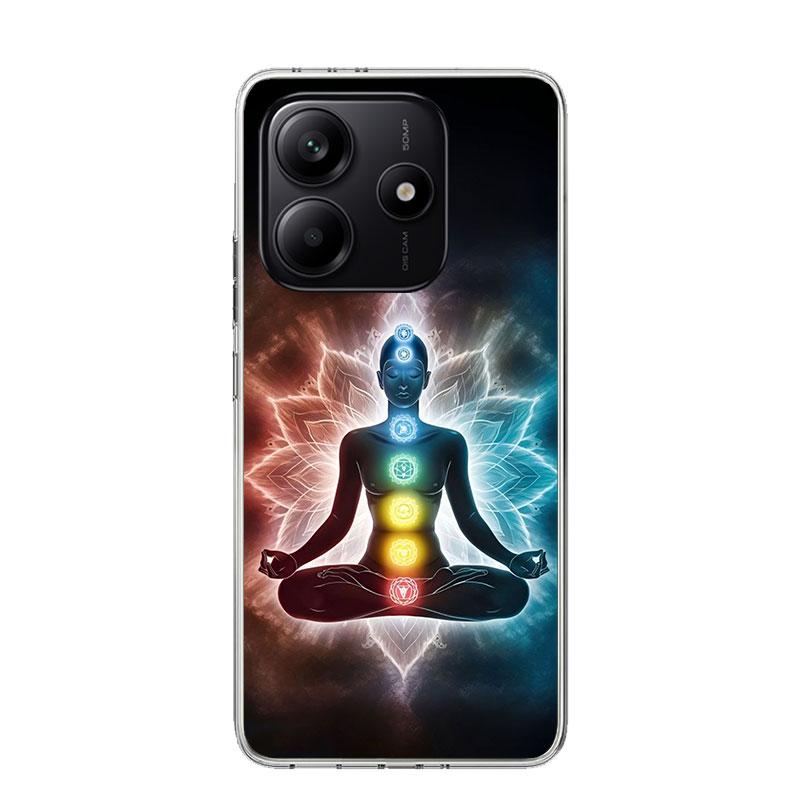 Yoga Chakra Spiritual Energy Universe Phone Case For Xiaomi Redmi Note 15 14 13 12S 12 Pro Plus 11S 11E 11 11T 10S 10 Art Soft P