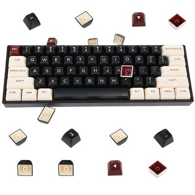 Keycaps ASA Profili 150 Tuşları Çift Atış Anahtar Kapağı Seti Cherry MX Anahtarları 60 Yüzde/64/GK61 Oyun Mekanik Klavye