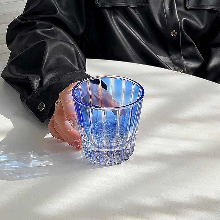 200ml Colorful Glasses Drinkware Star Mangle Rock Cup Water Cups for Party Wine Glass Home Decoration Luxury Crystal Glass Cup