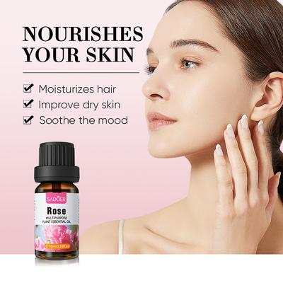 SADOER – huile essentielle de Rose, camomille, romarin, lavande, hydrate l'eau et embellit le teint, soins de la peau