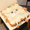 Chair Toast Cartoon Cushion With Soft Plush Material For Decor Home