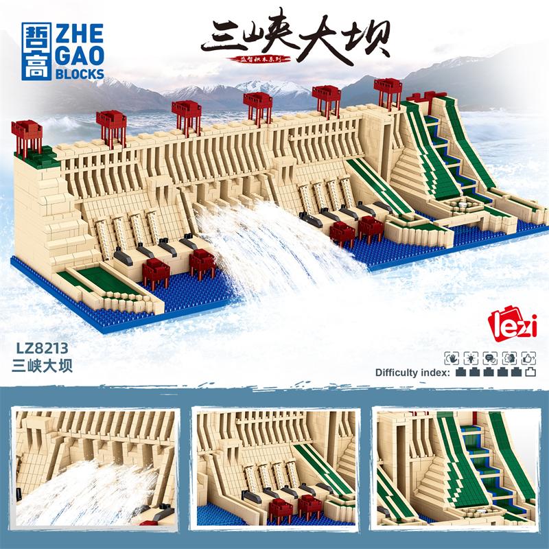 Latest Lezi Small Blocks Chinese Style Architecture Castle Palace Tower Construction Blocks Fun Toys For Children Gifts Girl Present