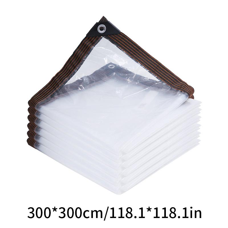 PVC Waterproof Tarpaulin Outdoor Terrace Rainproof Film Greenhouse Succulent Plant Protection Tent Insulation Carport Covers