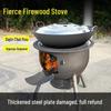 Thickened Integrated Firewood Stove for Outdoor & Rural Home Use: Portable Iron Pot & Extra Heat.