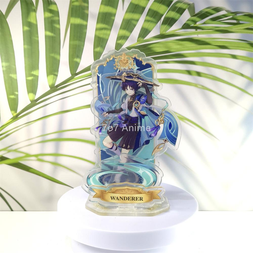 

Аниме игровая подставка, акриловая фигурка, косплей, Furina Zhongli Hutao Shougun Wanderer Alhaitham, настольные украшения, коллекция фанатов, подарки 39