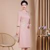 2023 Elegant Light Pink Mother of the Groom Banquet Gown, Plus Size