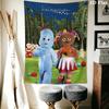 In The Night Garden Wall Tapestry Aesthetic Wall Hanging Printed Fabric Blanket Decorative Tapestries for Bedroom Living Room Home Decor