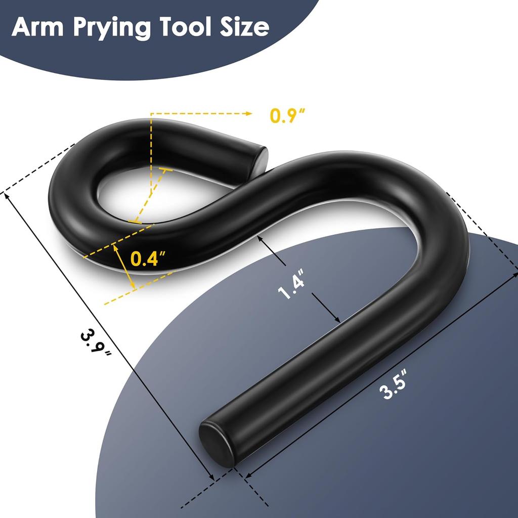 3 PCS Lower Control Arm Prying Tool, Designed for 7/8 Inches Diameter Pry Bar, Specialty Suspension Bushing Tool Automotive Control Arm Helper