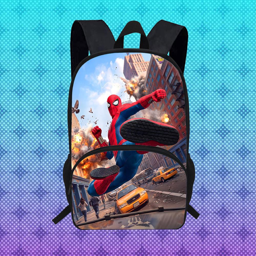 Spider Man Brand New Day Student Backpack With Breathable Oxford Fabric For School Use