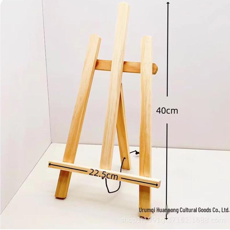 Children s Wooden Folding Mini Tabletop Easel for Art Display